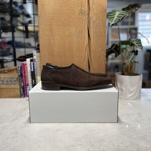 Donald J Pilner Brown Suede Dress Shoes.